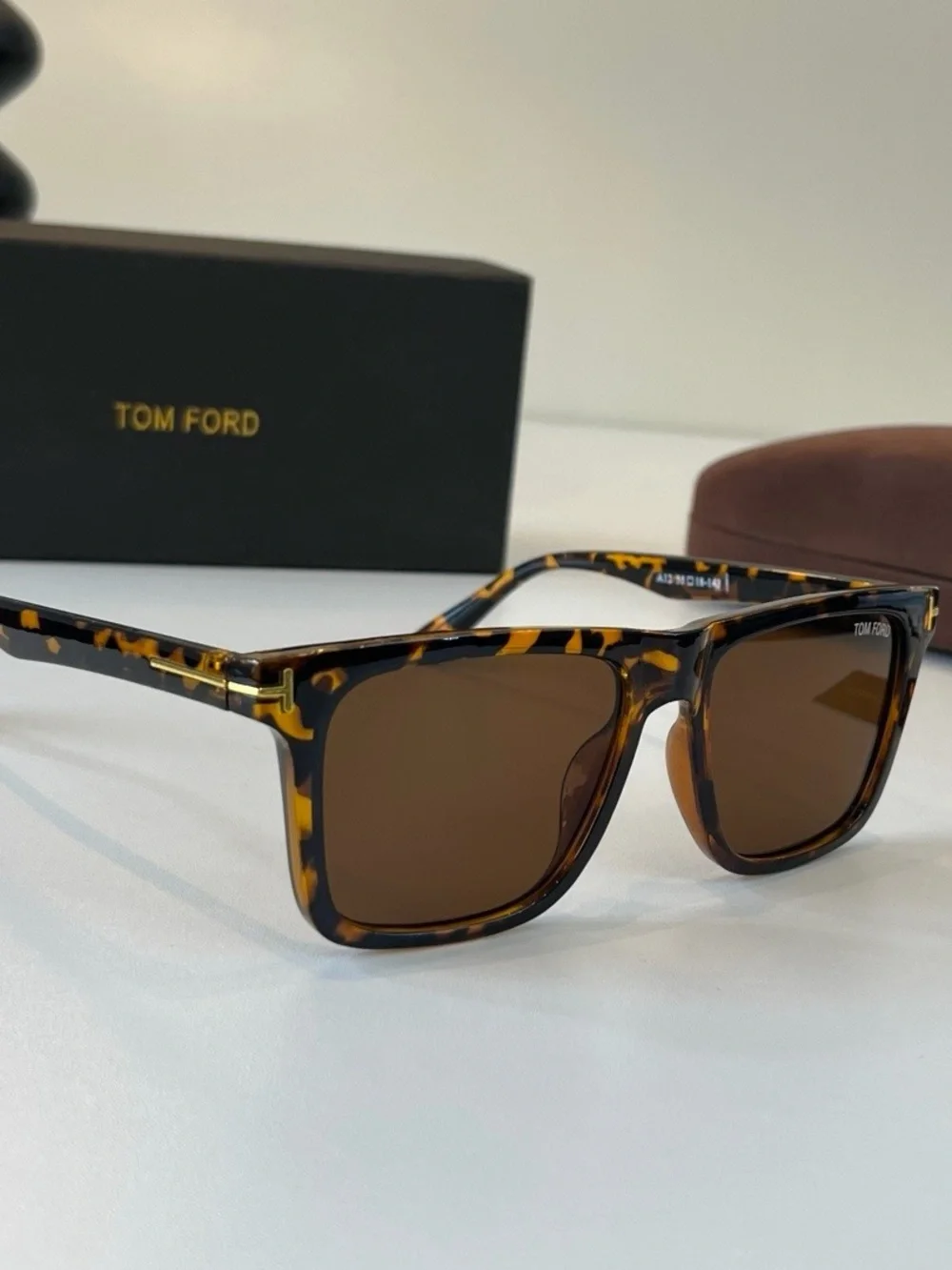 Tom Ford Tortoiseshell Sunglasses with Brown Lenses